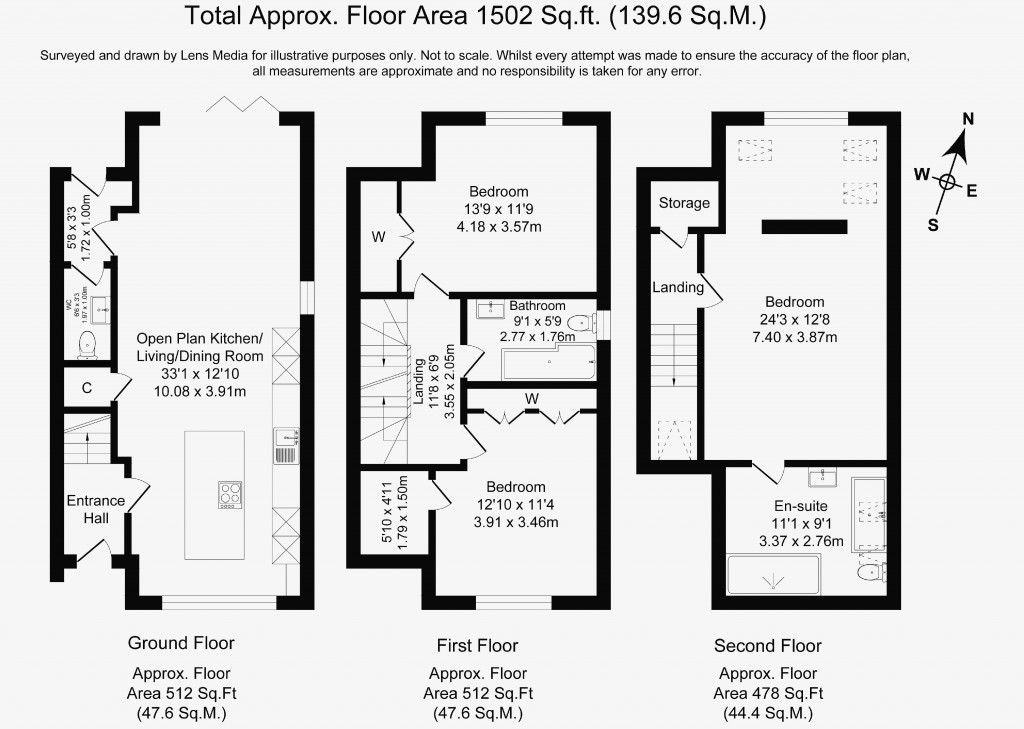 Floorplans For Anchor Close, Baldwin's Gate