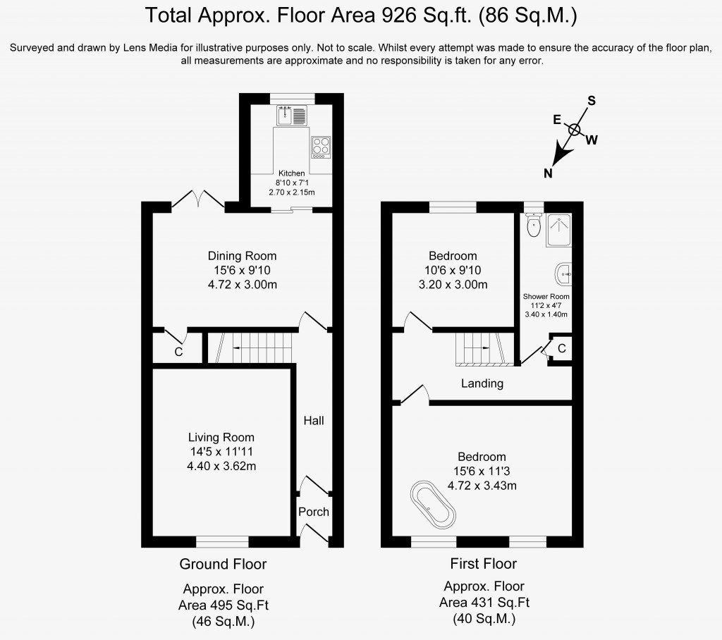 Floorplans For Railway Road, Adlington