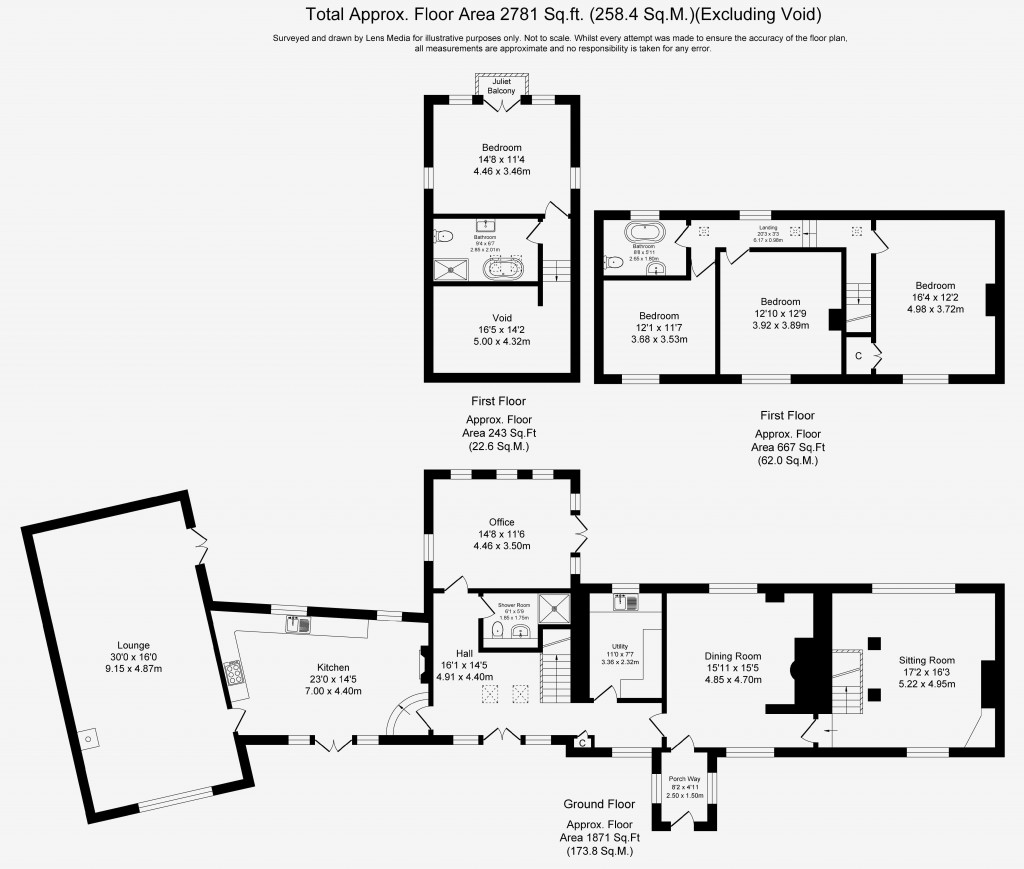 Floorplans For Trigg Lane, Heapey