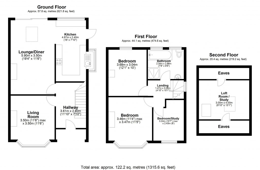 Floorplans For Jesmond Road, Smithills