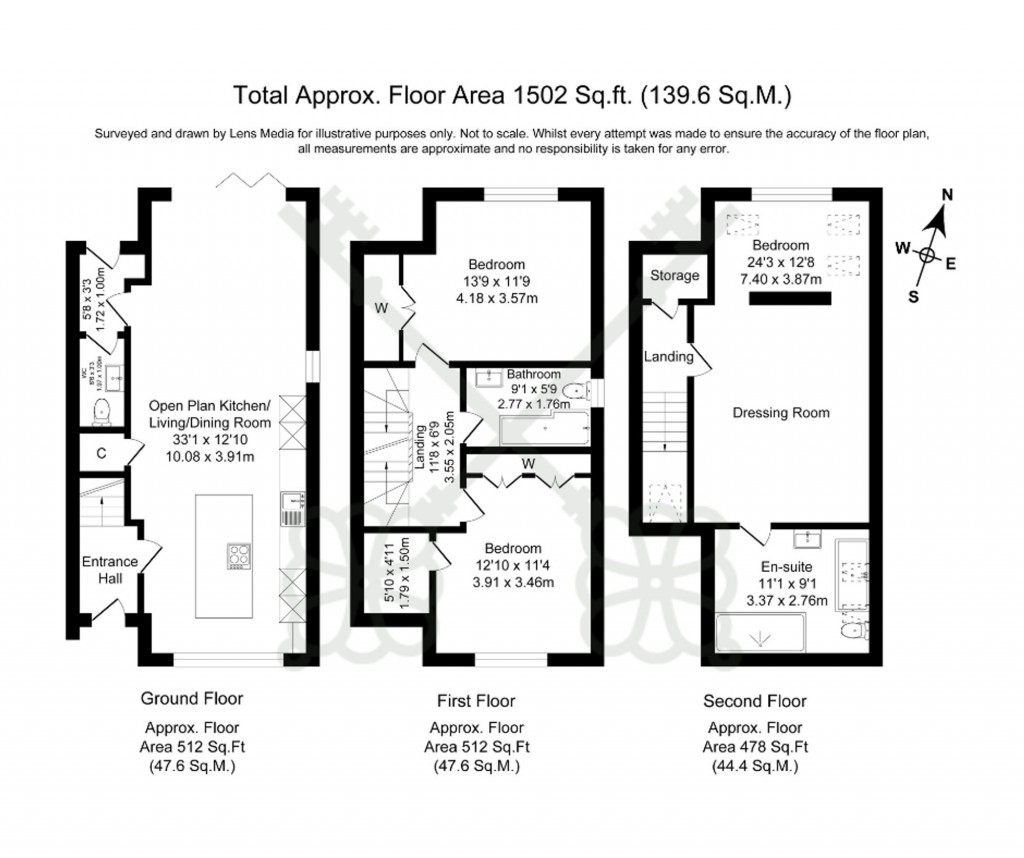 Floorplans For Anchor Close, Baldwin's Gate